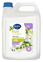 Aura Pure Cotton Крем-Мыло Для всей Семьи (Олива /Хлопковое молочко) (Канистра) 5л