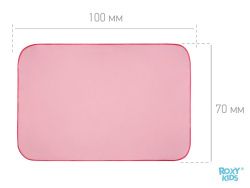 Roxy Kids Клеёнка-наматрасник с резинками и держателями (цв.Розовый) 70 100см
