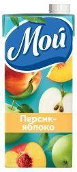 Мой Нектар Яблоко-Персик с Мякотью 0,95л