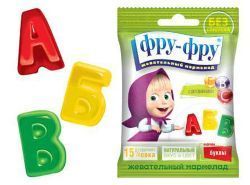 ФРУ-ФРУ МАША И МЕДВЕДЬ ЦИФРЫ Жевательный Мармелад 30г