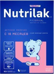 NUTRILAK Premium 4 {600г} - Молочный Напиток {с 18 мес} с Пребиотиками 600г