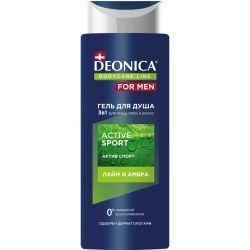 Deonica FOR MEN Гель для душа Active Sport 250мл