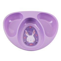 Курносики Тарелочка трехсекционная Зайка