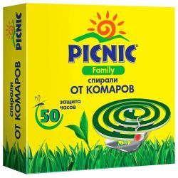 Picnic Family Спирали от Комаров 10шт