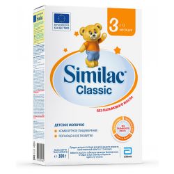 SIMILAC Классик 3 Детское Молочко {с 12 мес} в картоне 300г SIMILAC Классик 3 Детское Молочко {с 12 мес} в картоне 300г
