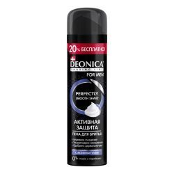 DEONICA FOR MEN Пена для Бритья Активная защита с черным углём 240 мл