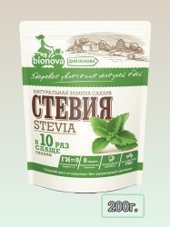 BIONOVA Подсластитель СТЕВИЯ (дойпак) 200гр