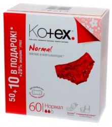 Kotex Прокладки Ежедневные Normal 56шт