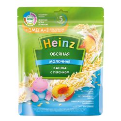 HEINZ Кашка Я РАСТУ Овсяная с Персиком с Молоком {c 5 мес} {пауч} 200г