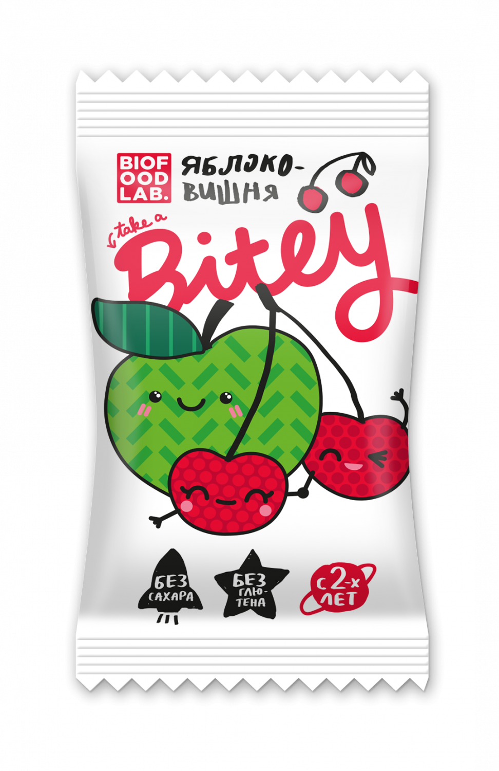 Биофудлаб. Bitey, батончик яблоко-вишня. Батончик bite яблоко-вишня 25 гр. Bite, батончик фруктово-ягодный яблоко-вишня. Bitey батончик яблоко-банан 25г фл/п(БИОФУДЛАБ):30/120.
