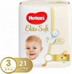 Huggies Elite Soft Подгузники 3 {21шт} 5-9кг
