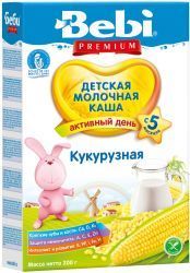BEBI PREMIUM Каша Кукурузная с Молоком {с 5 мес.} 200г