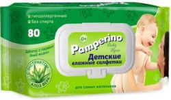 Pamperino N80 Влажные Детские Салфетки с Клапаном 80шт