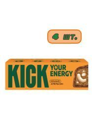KICK YOUR ENERGY Батончик Кешью с Какао и Маслом Апельсина в Карамельном Шоколаде 45гр - 4 шт. KICK YOUR ENERGY Батончик Кешью с Какао и Маслом Апельсина в Карамельном Шоколаде 45гр - 4 шт.