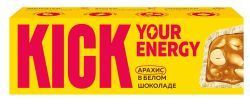 KICK YOUR ENERGY Батончик Арахис в Белом Шоколаде 45гр