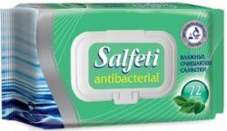 Salfeti Antibac N72 Влажные Салфетки Антибактериальные с Клапаном 72шт