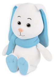 Maxitoys Игрушка мягкая Зайка Снежок с Длинными Ушами в Шарфе 20см