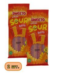 SWEETO Мармелад Жевательный Супер Кислый Ремешок Манго 75г-2шт