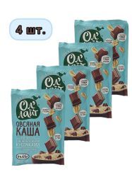 Ол'Лайт Каша Овсяная с Шоколадными Кусочками с Молоком 40 гр-4шт