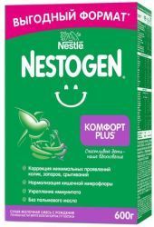 NESTOGEN Комфорт PLUS 1 (600) Профилактическая Смесь {с рождения} с Бифидобактериями 600г.