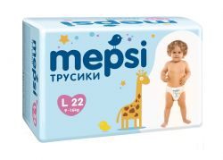 Mepsi Трусики -Подгузники L {22шт} 9-16кг