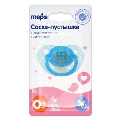 Mepsi Пустышка латексная анатомическая 0+