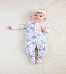 ЯрКо Комплект 2 пр. Ромашки (комбинезон с дл.рукавом, шапочка) кулирка р.56