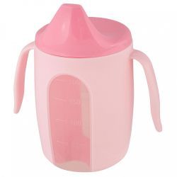 Lalababy Поильник детский Protect Me розовый 290мл