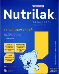 NUTRILAK Premium Гипоаллергенный Смесь {с рождения} для Профилактики и Лечения Пищевой Аллергии 350г