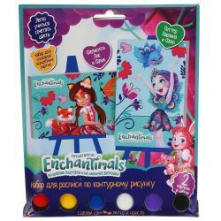 МультиАрт Набор д/дет тв-ва Enchantimals (роспись холста по номерам)