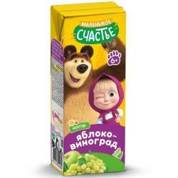МАША и МЕДВЕДЬ Нектар Яблоко Виноград {с 6 мес} 0,2л