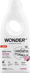 WonderLab Экогель для Стирки Белого белья (лотос и вишня) {28 стирок} 1,4л
