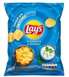 LAY's Сметана /Зелень (Дисплей) 37г