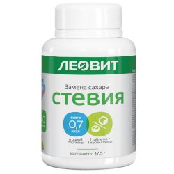 Стевия ЛЕОВИТ. Худеем за неделю. Спец.пищевой продукт Диетического Профилактич. питания {150 табл} 37,5гр