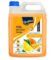 Qualita Средство для мытья посуды LEMON & ORANGE (канистра) 5л