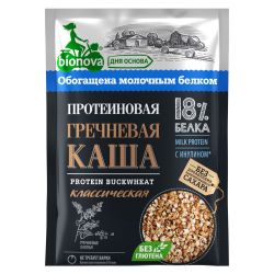 BIONOVA Протеиновая Каша Гречневая Классическая Быстрого Приготовления 40 гр