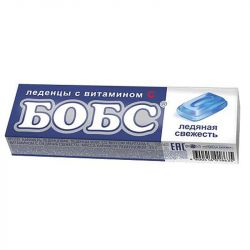 БОБС Ледяная Свежесть, Леденцы с Витамином С 35г
