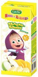 МАША и МЕДВЕДЬ Нектар Яблоко Банан {с 6 мес} 0,2л