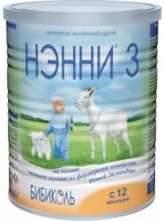 НЭННИ 3 Сухой Молочный Напиток на основе Козьего Молока {с 12 мес} 400г.