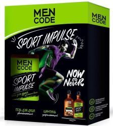MEN CODE Подарочный набор Sport Impulse:Гель/душаSPORT IMPULSE+ Шамп для волос MEN NATUR укрепляющий 300мл+300мл