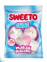 SWEETO Маршмеллоу Куб Розовое и Белое 30г