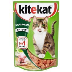 Влажный корм для кошек Kitekat пауч Кролик в Соусе 28 1