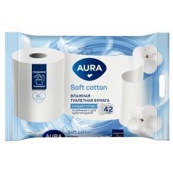Aura Soft Влажная туалетная бумага 42шт