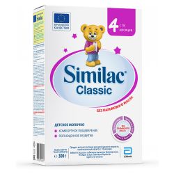 SIMILAC Классик 4 Детское Молочко {с 18 мес} в картоне 300г SIMILAC Классик 4 Детское Молочко {с 18 мес} в картоне 300г