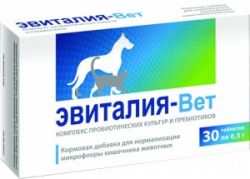 Эвиталия-Вет кормовая добавка -синбиотик 30 таб.