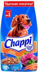 Сухой корм для собак Chappi Сытный Мясной Обед Мясное Изобилие с овощами и травами 15кг
