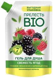Прелесть БИО Гель для душа «Свежесть ягод» ДОЙПАК 500мл
