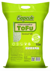 Наполнитель для кошачьего туалета Барсик TOFU / ТОФУ Зелёный Чай 10л Наполнитель для кошачьего туалета Барсик TOFU / ТОФУ Зелёный Чай 10л
