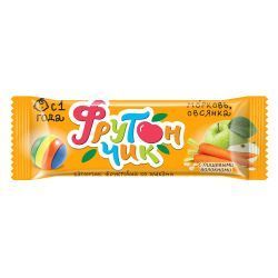 ФРУТОНЧИК Leo Kids Батончик Фруктовый со Злаками Яблоко, Морковь , Овсянка {с 1 года} 20гр