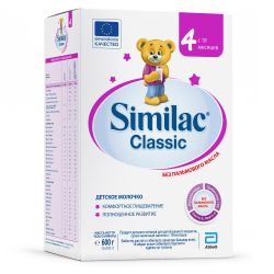SIMILAC Классик 4 {600г.} Детское Молочко {с 18 мес} в картоне 600г. SIMILAC Классик 4 {600г.} Детское Молочко {с 18 мес} в картоне 600г.